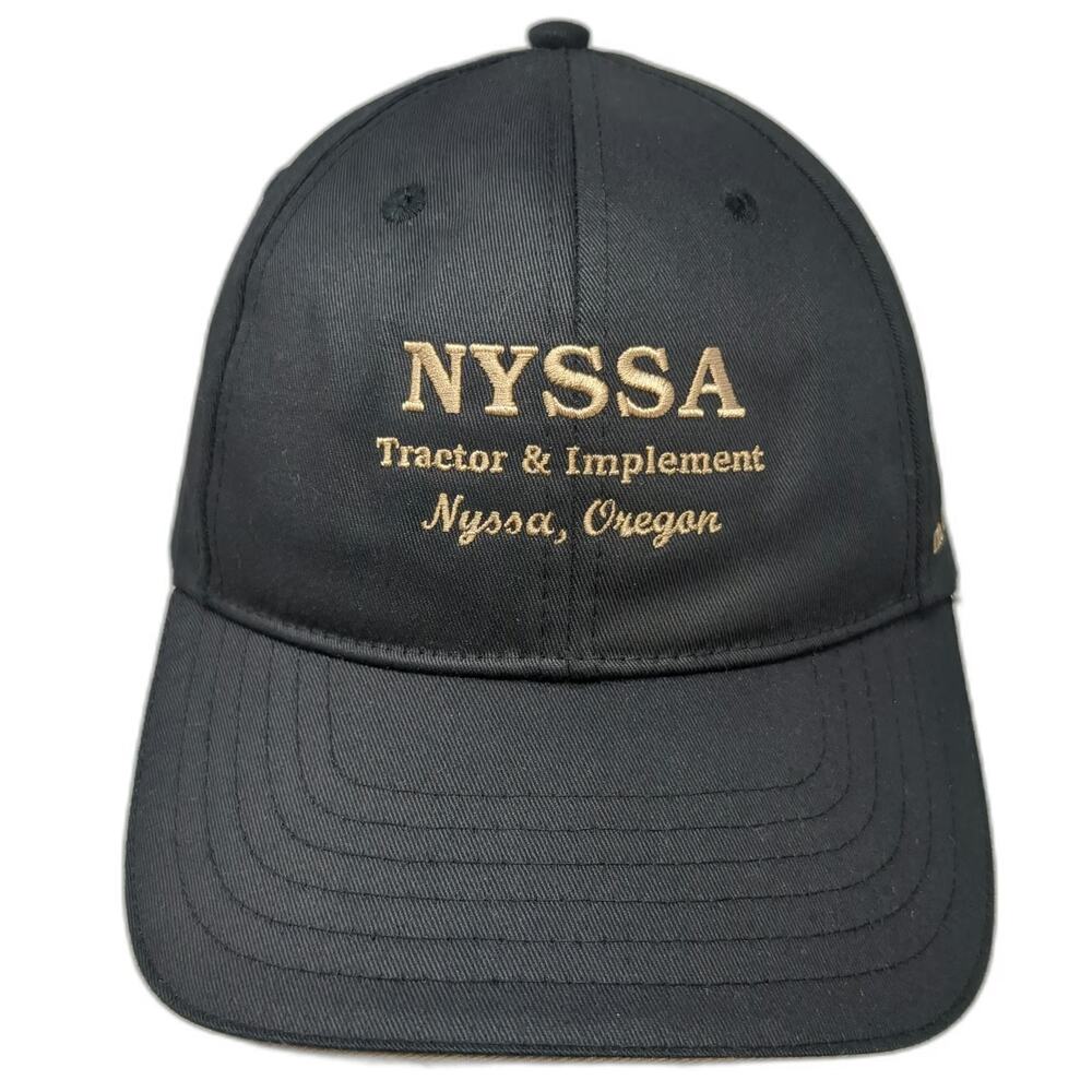 HTT HeadToToe Baseball Cap Black Gold One Size Nyssa Tractor Implement Hat OR